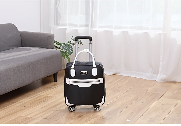 Maleta de Viaje Plegable de Gran Capacidad, Bolso de Viaje para Exteriores, Maleta con Ruedas, Bolso Unisex con 4 Ruedas Univer y Asa Retráctil, Maleta Ligera, Robusta y Duradera