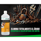 EQM - ECO-804 - Eliminador de Óxido Profesional - Remueve el óxido Completamente - Recupera el Color Original del Metal - Efecto inmediato