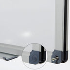 Pizarra Magnética KARAT con Marco de Aluminio - Soporte para Bolígrafos Removible - Resistente a Arañazos y Limpiable con un Paño Seco - Pizarra Magnética para Oficina, Hogar y Escuela - Formato Vertical o Horizontal