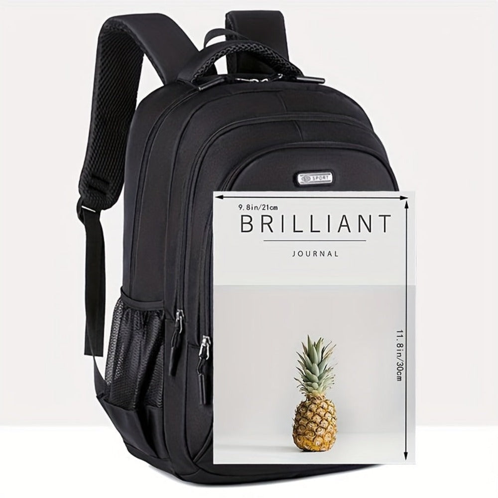 Mochila de Viaje de Gran Capacidad para Hombres - Nylon Duradero, Correas Ajustables, Bolso de Negocios y Escuela con Múltiples Compartimentos, , Mochila para Viajar