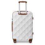 Maleta Mediana de 24" con 4 Ruedas, Ligera de ABS+PC con Carcasa Dura, Maleta de Facturación con Cerradura TSA Incorporada, Regalo de Vacaciones para el Regreso a Clases, Ruedas Giratorias Silenciosas 360°, Cremallera Duradera, Asa Telescópica, Diseño Ant