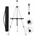 Caballete de Pintura Plegable y Ajustable de Aluminio – Trípode Telescópico Multifuncional con Bolsa de Transporte – Ligero, Resistente y Portátil