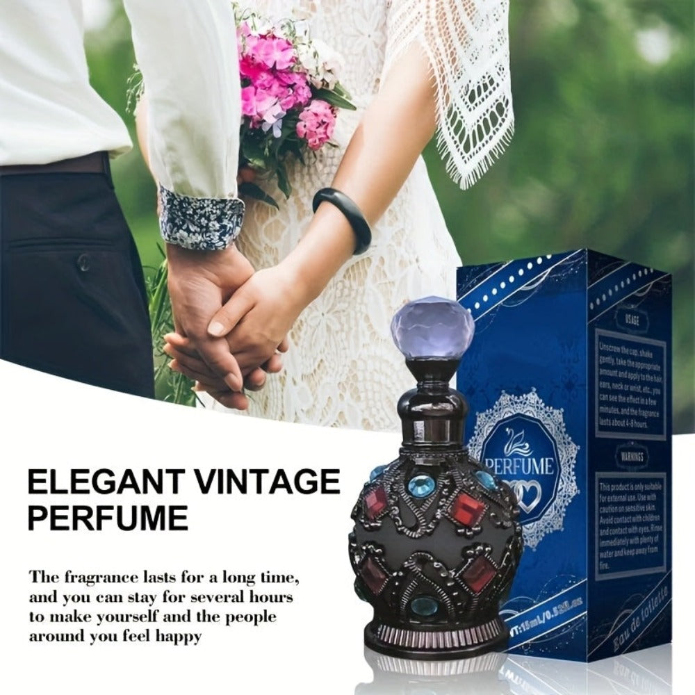 El perfume en aceite para mujer árabe comienza con una rica rosa, mezclado con vainilla cálida y notas amaderadas, desplegando tres capas de fragancia gradualmente. Agrega elegancia a los desplazamientos diarios, romance a las citas y glamour a las fiesta