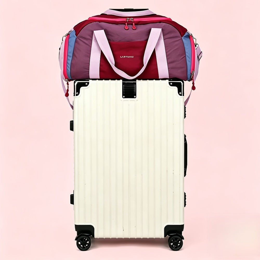 Bolsa de viaje deportiva de gran capacidad, estilo minimalista, tela resistente al desgarro, diseño de separación para seco y húmedo, compartimento principal espacioso, compartimento independiente para zapatos, adecuada para deportes al aire libre, fitnes