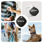 Localizadores inteligentes | 4 Piezas de Rastreador GPS Inteligente (Solo Compatible con iOS, No Android), Localizador Global, Dispositivo