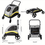 Cochecito plegable para perros para paseos y viajes con mascotas