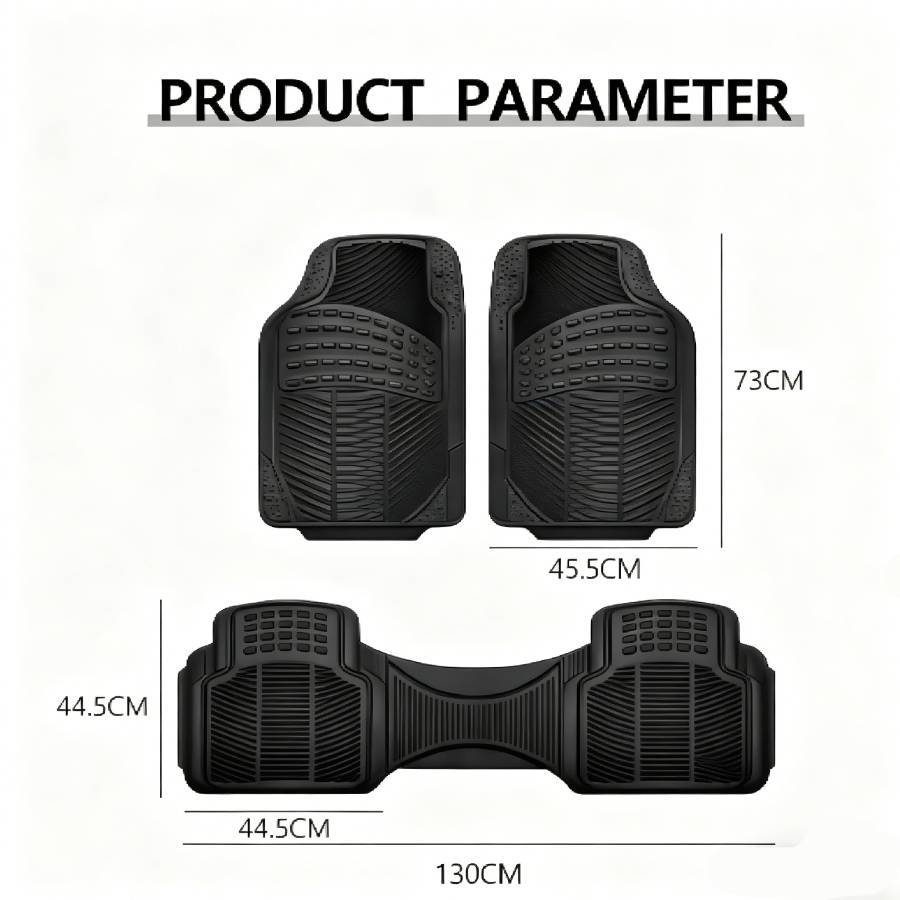 Alfombrillas Antideslizantes para Coche Alfombrillas Delanteras Set de 4 Alfombrillas Universales para Coche, Material PVC Duradero, Diseño Antideslizante y de Alta Gravedad, Instalación Fácil y Protección Completa para el Interior del Vehículo, Fácil de