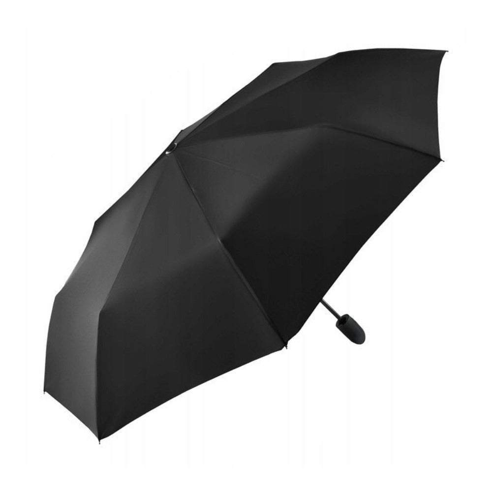 Paraguas XXL Plegable Automático Resistente al Viento Negro. Paraguas Abre y Cierra con un Botón. Estructura Sólida de Acero de 8 Varillas con Fibra de Carbono. Diámetro 96 Cm XXL. Material de Secado Rápido con Recubrimiento UV. Longitud Compacta 26 Cm -