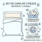 Juego de sábanas de tres piezas | Juego de sábanas de verano de tres piezas | Tejido suave | Suave al tacto | Cómodo y transpirable | Protege tu sueño | Juego de sábanas estampadas de tres piezas | 90CM, 105CM, 135CM, 150CM, 180CM.