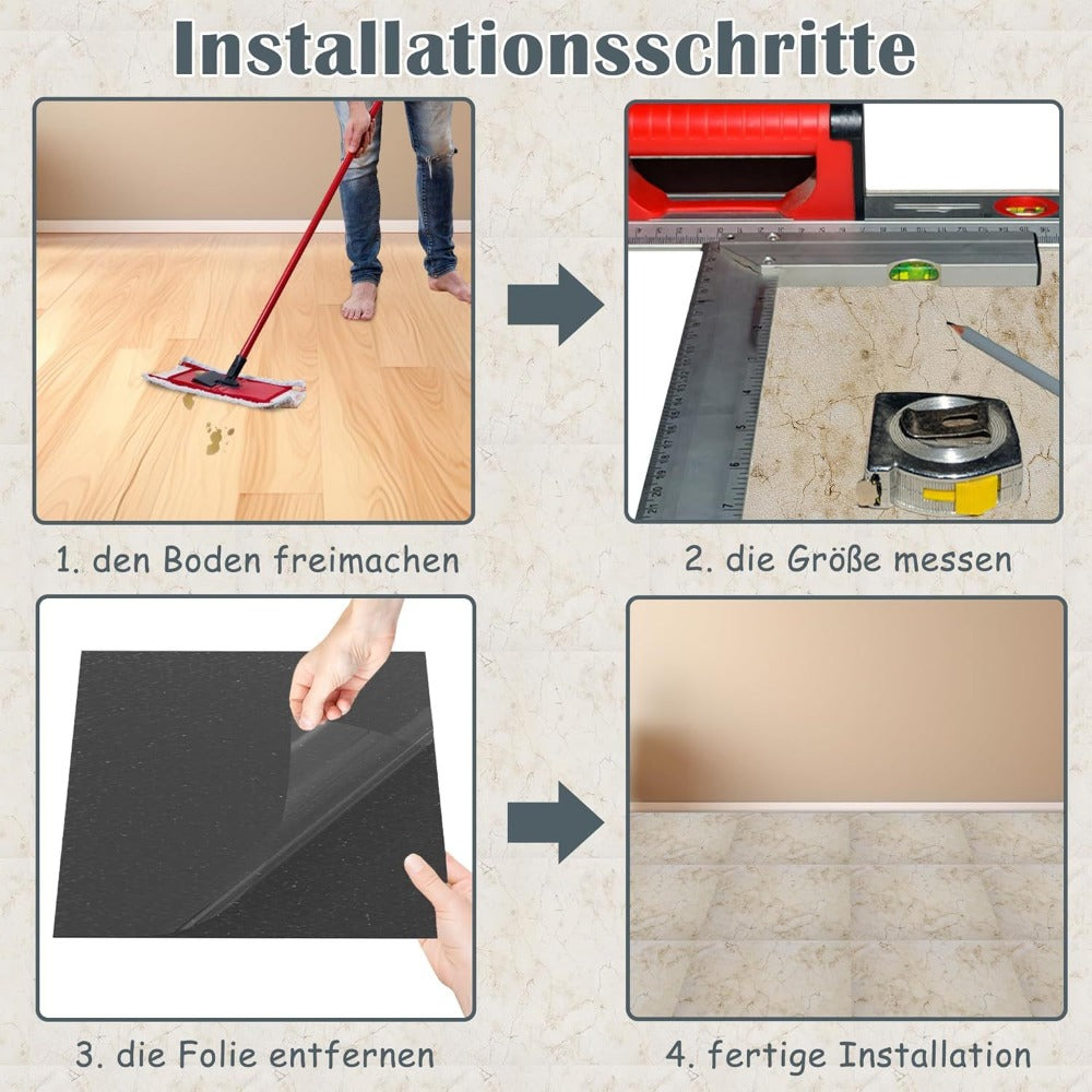 Suelo de vinilo autoadhesivo 54 piezas | Cocina baño salón y reforma DIY