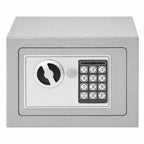 Caja Fuerte Seguridad Digital 4L Nyana Home | Cerradura Electrónica con Código + 2 Llaves de Emergencia | Acero Reforzado Negro Antirrobo | Ideal Hogar, Oficina y Hotel | Montaje en Pared o Suelo con Pernos Incluidos | Panel LED Indicador de Estado | Prot