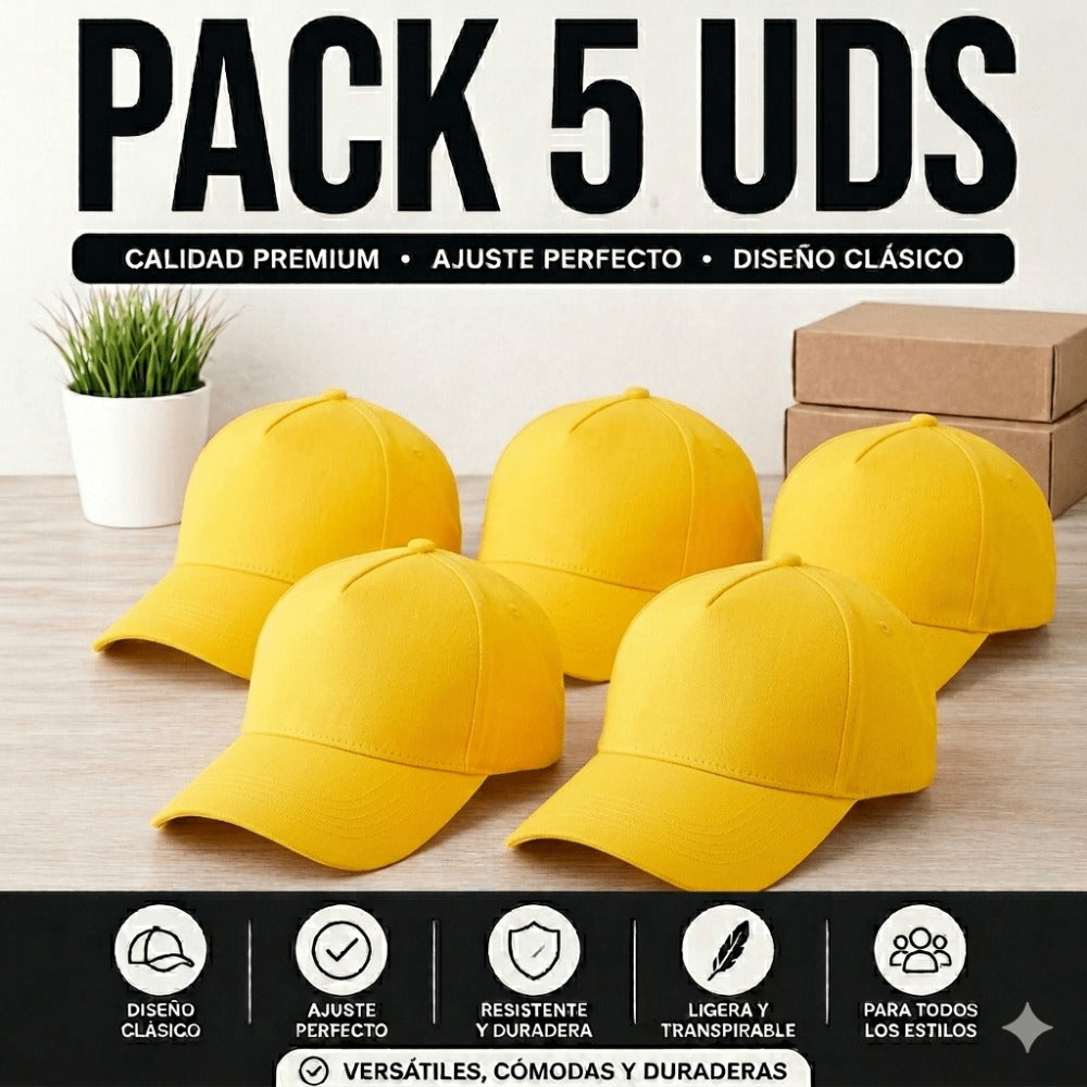 PACK DE 5 GORRAS