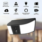 ANRAN Cámara de Luz Solar de Pared, una Cámara de Seguridad Solar para Exteriores que se Convierte en una Luz de Pared, Cuenta con Conectividad Inalámbrica 2.4G para la Seguridad del Hogar, Detección de Movimiento con IA, Iluminación Activada por Movimien