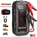 Arrancador de Coche 12V 8000A Pico, Batería Externas Auto, Caja de Arranque con Pantalla LCD y Luz LED (Compatible con Motores de Gasolina hasta 10.0L o Diésel)