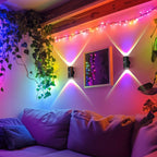 4/2/1 Luz Nocturna LED Inteligente con Sensor de Movimiento, 3 Modos de Iluminación, Cambio de Color RGB, Montaje Magnético Recargable USB para Entrada, Dormitorio y Armario