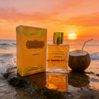 COCONUT SUNSHINE Eau De Parfum para Mujer - Aroma Tropical de Coco y Floral con Vainilla, para Uso Diario y Vacaciones, Perfume de Verano en Botella Amarillo Solana