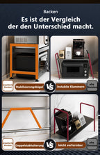 Estante Multifuncional para Microondas de Tres Niveles/Doble Nivel, Organizador de Encimera Ajustable, Soporte para Ollas y Microondas, Extensible y Retráctil, Almacenamiento para Cocina