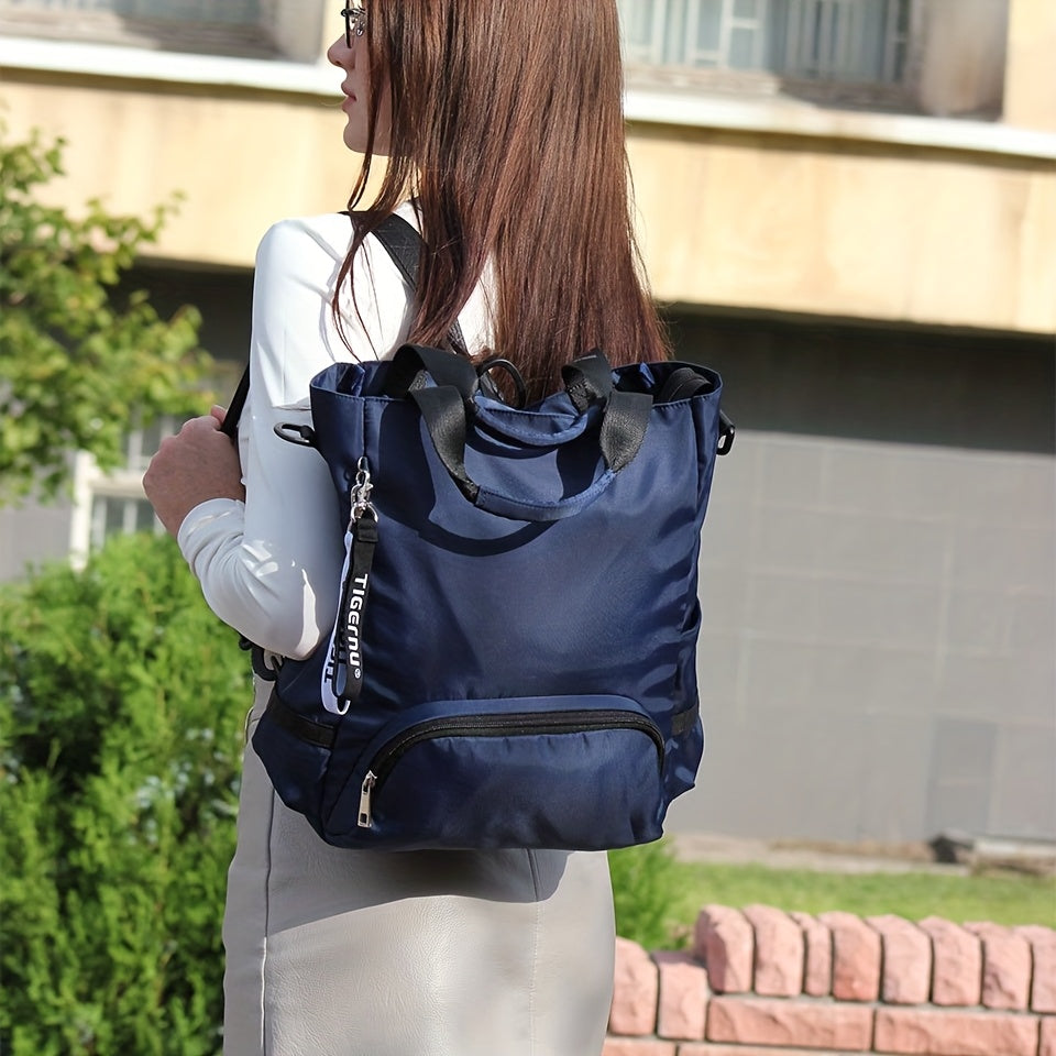Mochila espaciosa para mujer, diseño casual ligero, versátil para viajes de negocios cortos, apta tanto para hombres como para mujeres, y se puede usar como una bandolera de un solo hombro