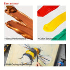 Set de Pintura Acrílica Fantastory, 28 Colores Clásicos.