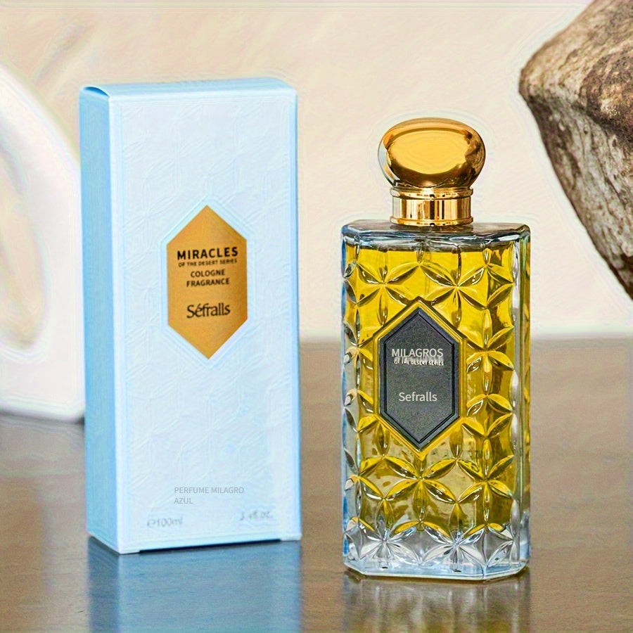 Sefralls Azure - Fragancia Duradera, Regalo Romántico para Novio, Regalo de San Valentín/Cumpleaños, Aroma Fresco y Amaderado