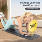 Tabla de Pilates Yoga Plegable | Set de Gimnasio Multifuncional para el Hogar con Temporizador, 2 Manijas de Resistencia, 2 Cuerdas de Tensión, Barra de Flexiones y Plataforma de Equilibrio | Entrenamiento de Core y Fuerza para Mujeres y Principiantes, En