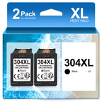Cartuchos de Impresora Remanufacturados 304XL de Reemplazo para HP 304 XL Multipack y Color Compatibles con Envy 5000 5010 5020 5030 5032, Deskjet 2620 2622 2630 3720 3735 3750 3760 3762 3764
