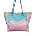 MEJORADA Bolso de Playa o piscina Grande - Diseño Verano, Ligera y Espaciosa (55x35x20 cm), TOTE BAG, Disponible en 6 Colores, Ideal para Viajes y Vacaciones
