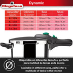 Magefesa DYNAMIC - Juego de Olla Express Rápida + Cestillo, Acero Inoxidable 18/10, Eficiencia Energética, Todo Tipo de Cocinas, Inducción