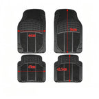 Alfombrillas Antideslizantes para Coche Alfombrillas Delanteras Set de 4 Alfombrillas Universales para Coche, Material PVC Duradero, Diseño Antideslizante y de Alta Gravedad, Instalación Fácil y Protección Completa para el Interior del Vehículo, Fácil de