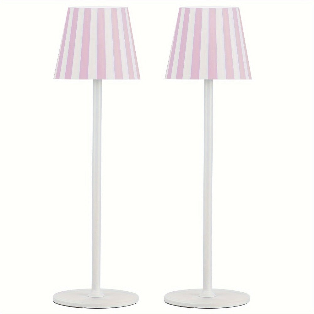 Paquete de 2/4 Lámpara de Mesa Inalámbrica LED, Lámpara de Escritorio Recargable de 4000Mah con Luz Nocturna Táctil IPX7 Diseño Minimalista Inalámbrico Para/Restaurante/Dormitorio/Exterior