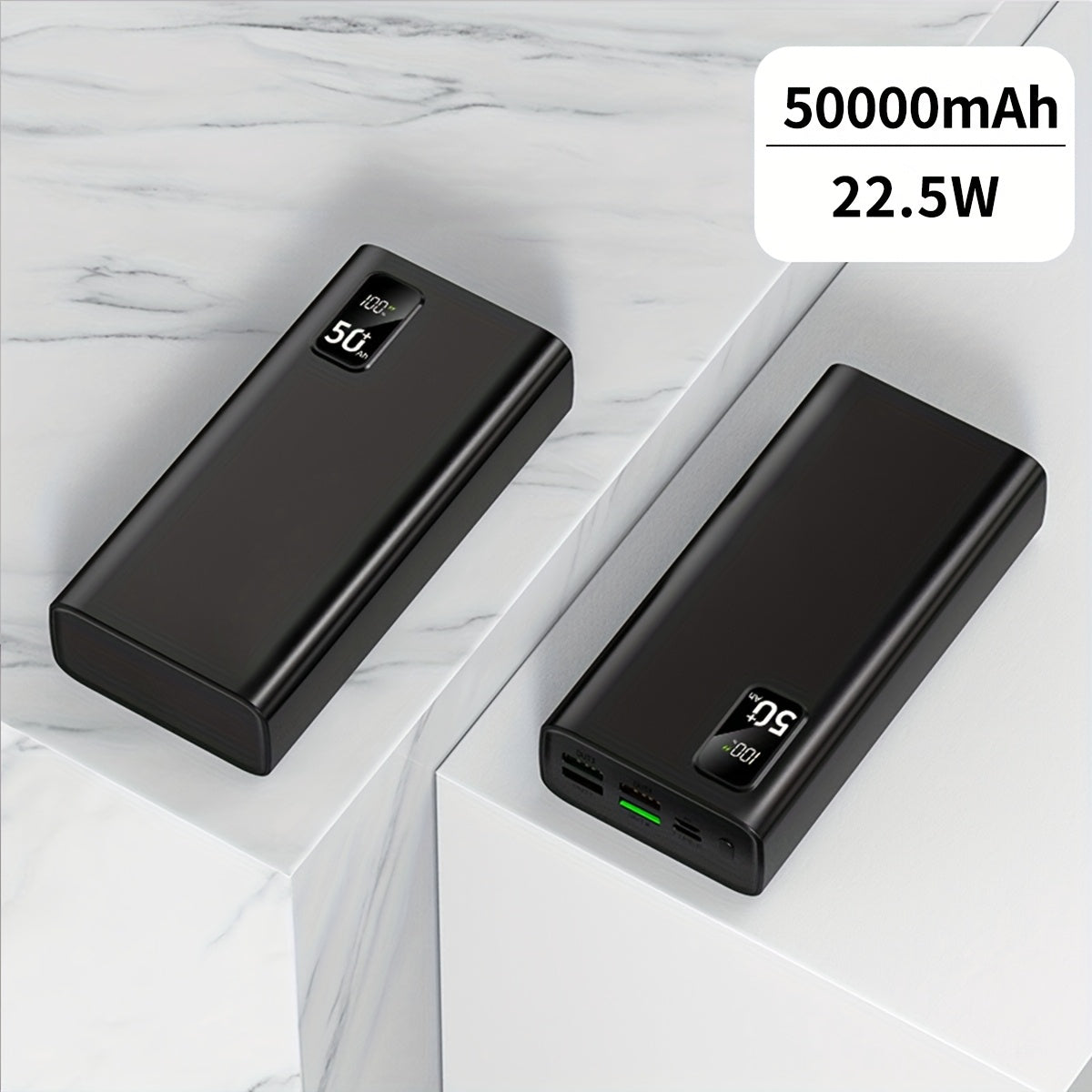 Power bank para carga durante viajes y uso diario | 50,000mAh