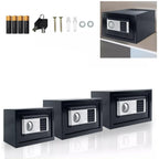 Caja Fuerte para Muebles con Gabinete de Acero, Incluye Cerradura y Llaves, con Puerta de Acero Colgante, Caja Fuerte de Pared para Seguridad