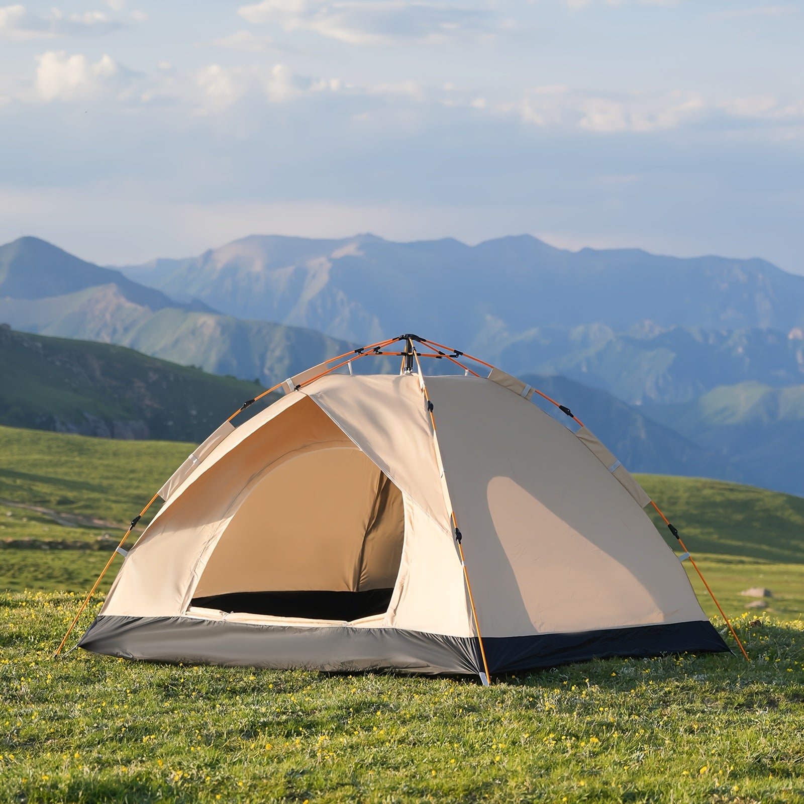 Tienda de Campaña para 2/4 Personas, Montaje Rápido y Fácil, Carpa Portátil con Bolsa de Transporte, Ideal para Senderismo y Aventuras al Aire Libre