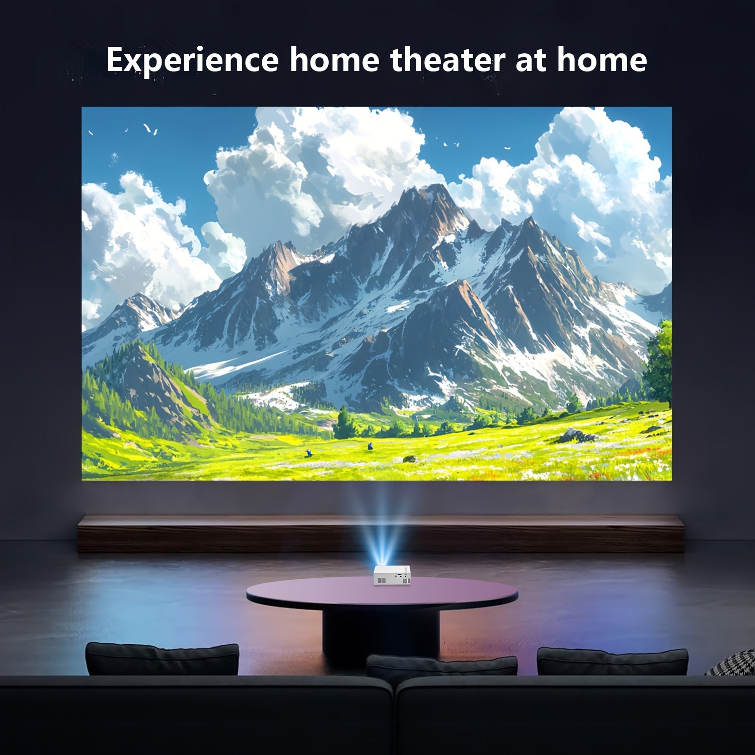 Proyector | Proyector portátil, compatible con 1080P, conexión USB, control remoto - Compatible con smartphones, tabletas, portátiles, TV Sticks
