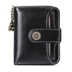 Billetera para mujer, protección RFID, billetera pequeña, multi-compartimento, bolso, monedero para mujer, billetera de cuero para mujer