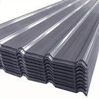 24 Láminas de Perfil Metálico Corrugado, 129 cm x 45 cm = 14 m² de Cubierta para Cobertizo de Herramientas - Paneles de Techo de Acero Galvanizado, Temporales y Desmontables