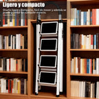 Escalera plegable doméstica de acero aleado con pasamanos antideslizante