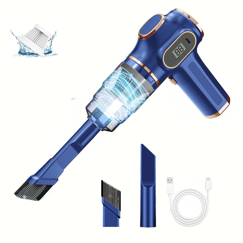 Aspiradora Multifuncional, Soplador y Aspiradora 2 en 1, Aspiradora Inalámbrica de Mano de Alta Succión de 18000PA, Pantalla Digital Inteligente y Operación Silenciosa de 70Db, Máquina de Limpieza Portátil Potente