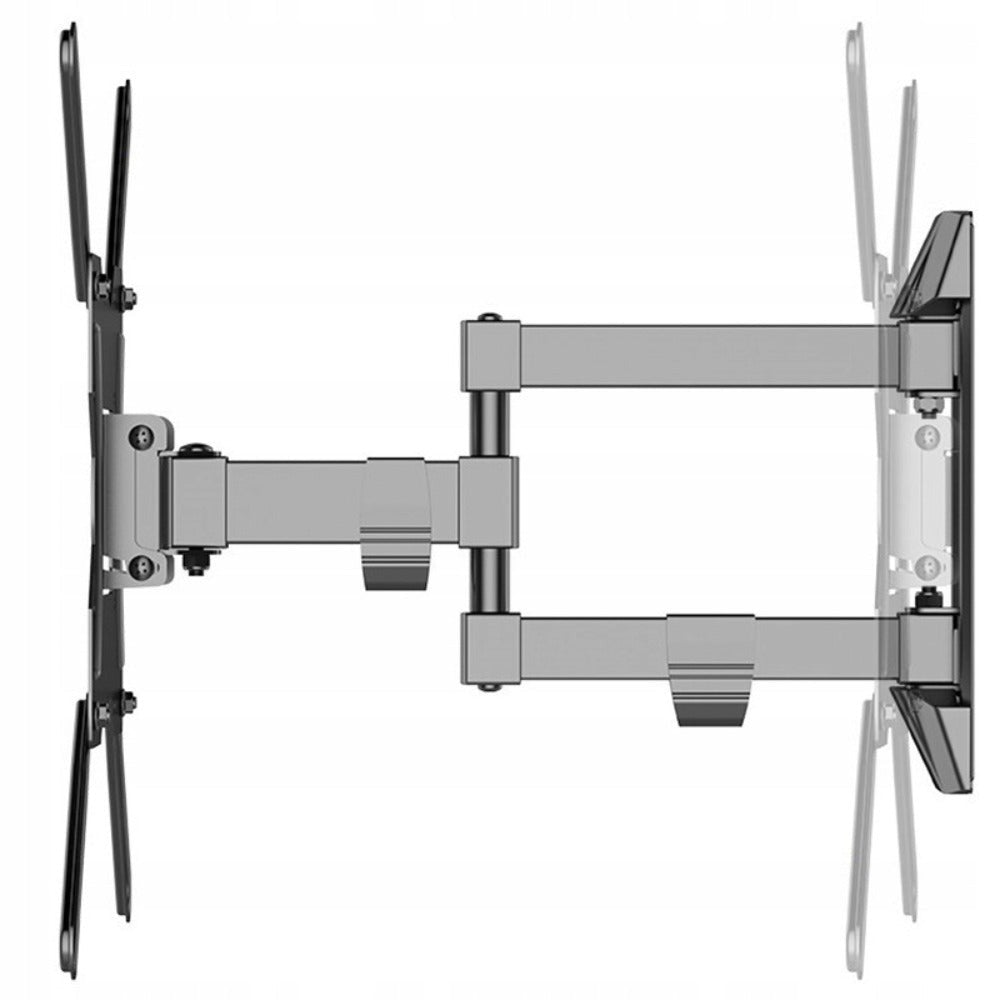 Soporte giratorio para TV LCD LED de 32" - 55" con brazo 3D USB ajustable. Soporte de pared giratorio para TV y monitor de PC. Brazo de acero 3D ajustable con capacidad de carga de 22 kg. Soporte de TV móvil con alcance de 50 cm y organizador de cables. S