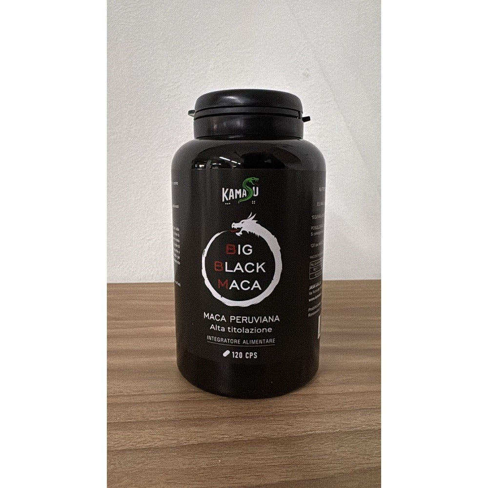 Extracto Seco de Maca Negra Peruana - Alta Titulación - Suplemento Natural para Hombres - Hecho en Italia