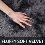 1 alfombra suave de felpa, alfombra de felpa antideslizante, alfombra suave de felpa para mesita de noche, alfombra tie-dye para sala de estar, decoración del hogar, alfombra para dormir mascotas, alfombra para dormitorio y sala de estar, decoración de la