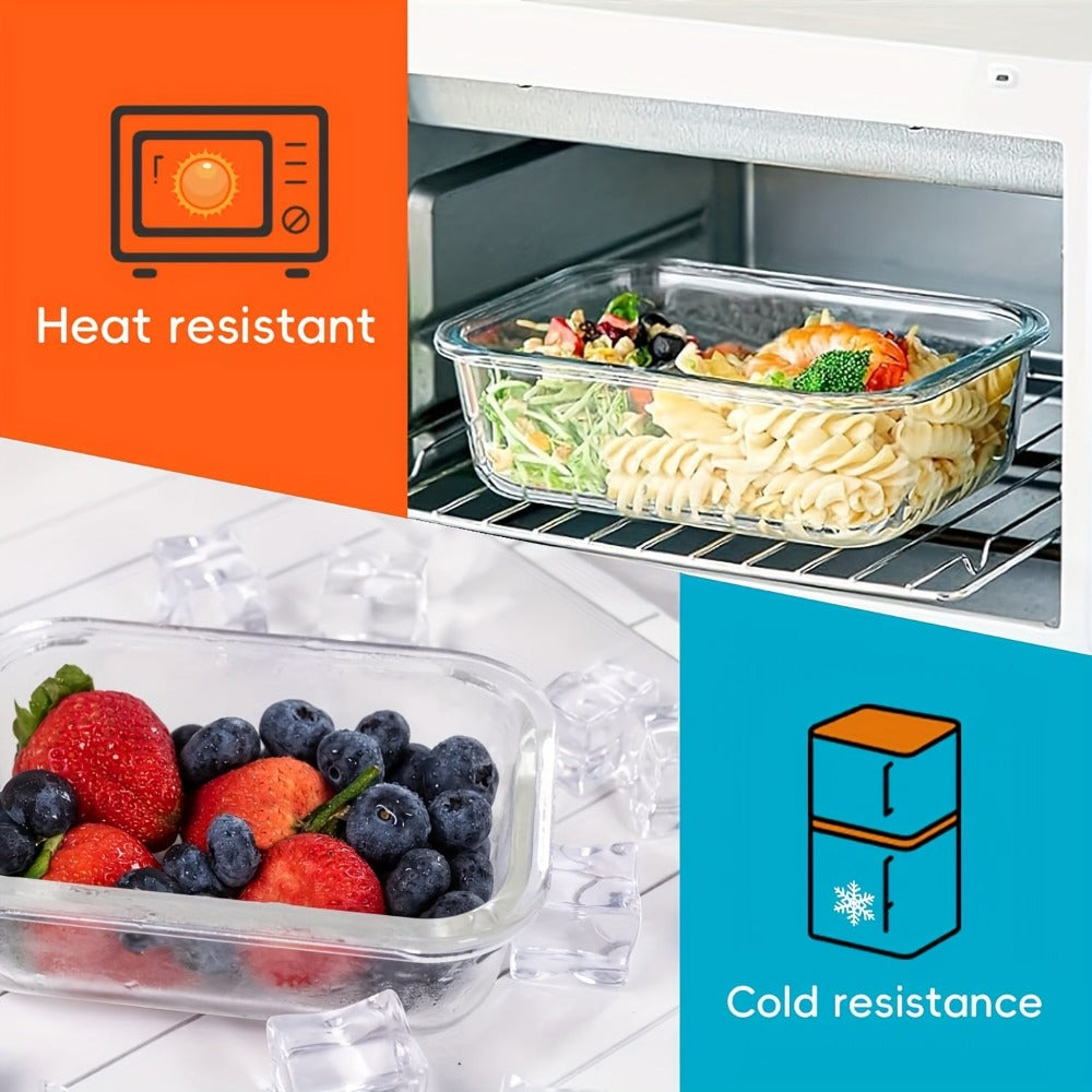 Contenedores Herméticos para Alimentos con Tapas - 6 Piezas de 1040 ml y 6 Piezas de 800 ml, Recipientes de Vidrio para Preparación de Comidas, Contenedores Reutilizables, Recipientes de Vidrio con Tapas, Contenedores para Alimentos