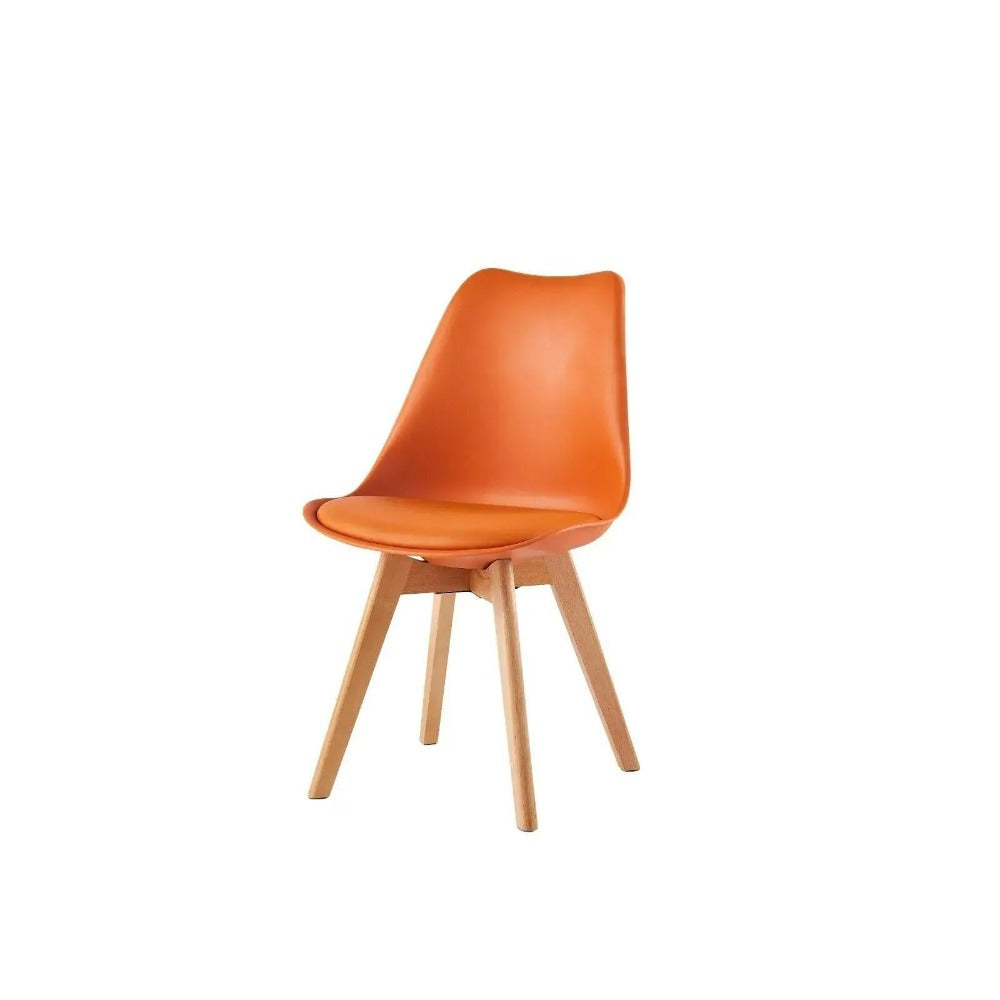 Sillas de comedor MCC Direct en juego de 4 piezas, sillas de cocina, sillas de oficina, silla de concha de diseño, "Eva" disponible en 7 colores de moda