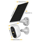 Cámara de Seguridad Inalámbrica Solar Arenti para Exteriores, Cámara de Seguridad para Hogar y Jardín, Cámara CCTV, Alimentación por Batería Solar Sin Cables, Cámara de Vigilancia con Batería, Nube/SD, Detección de Movimiento con IA, Foco, IP65, Visión No