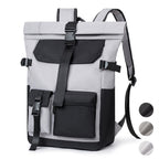 Mochila de Viaje Moderna de 20L/26L para Hombres, Mujeres, Estudiantes, Mochila Escolar Ligera con Tapa Enrollable, con Cremallera Antirrobo, Mochila Ligera para Senderismo, Viajes y Deportes al Aire Libre