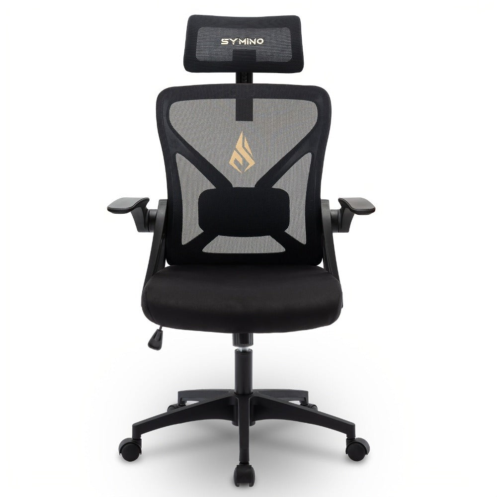 Silla de Oficina Ergonómica, Silla de Escritorio para el Hogar, Silla de Malla de Respaldo Alto con Profundidad de Asiento Ajustable, Silla de Computadora con Soporte Lumbar
