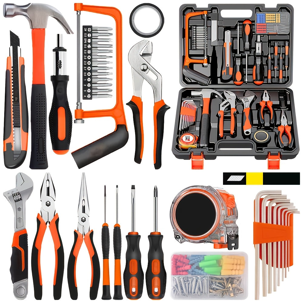 Juego de herramientas para el hogar de 102 piezas para reparaciones domésticas y patio | 102 piezas