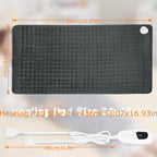 Almohadilla Térmica - 6 Niveles de Calor, hasta 140°F, Apagado Automático a las 2 Horas, 84 cm × 43 cm / 60 cm × 30 cm, Franela Suave, Lavable a Máquina, para Calentar Cuello, Hombro, Rodilla y Pierna, un Regalo para Hombres, Mamá y Papá, el Regalo Perfec