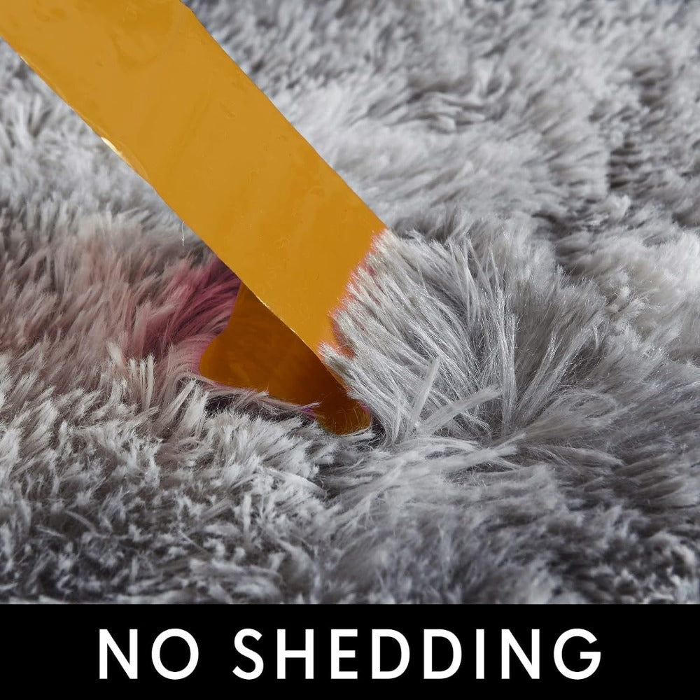 1pc alfombra de felpa suave, alfombra antideslizante, alfombra para cabecera, tapete tie dye para sala, decoración del hogar, colchoneta para mascotas, alfombra para dormitorio o sala, ideal para decoración navideña y Halloween