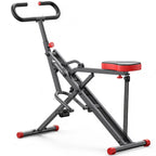 MERACH Máquina de Sentadillas 2 en 1, Máquina de Sentadillas, Entrenador de Glúteos y Piernas Plegable para el Hogar, Equipo de Entrenamiento de Sentadillas Fácil de Montar